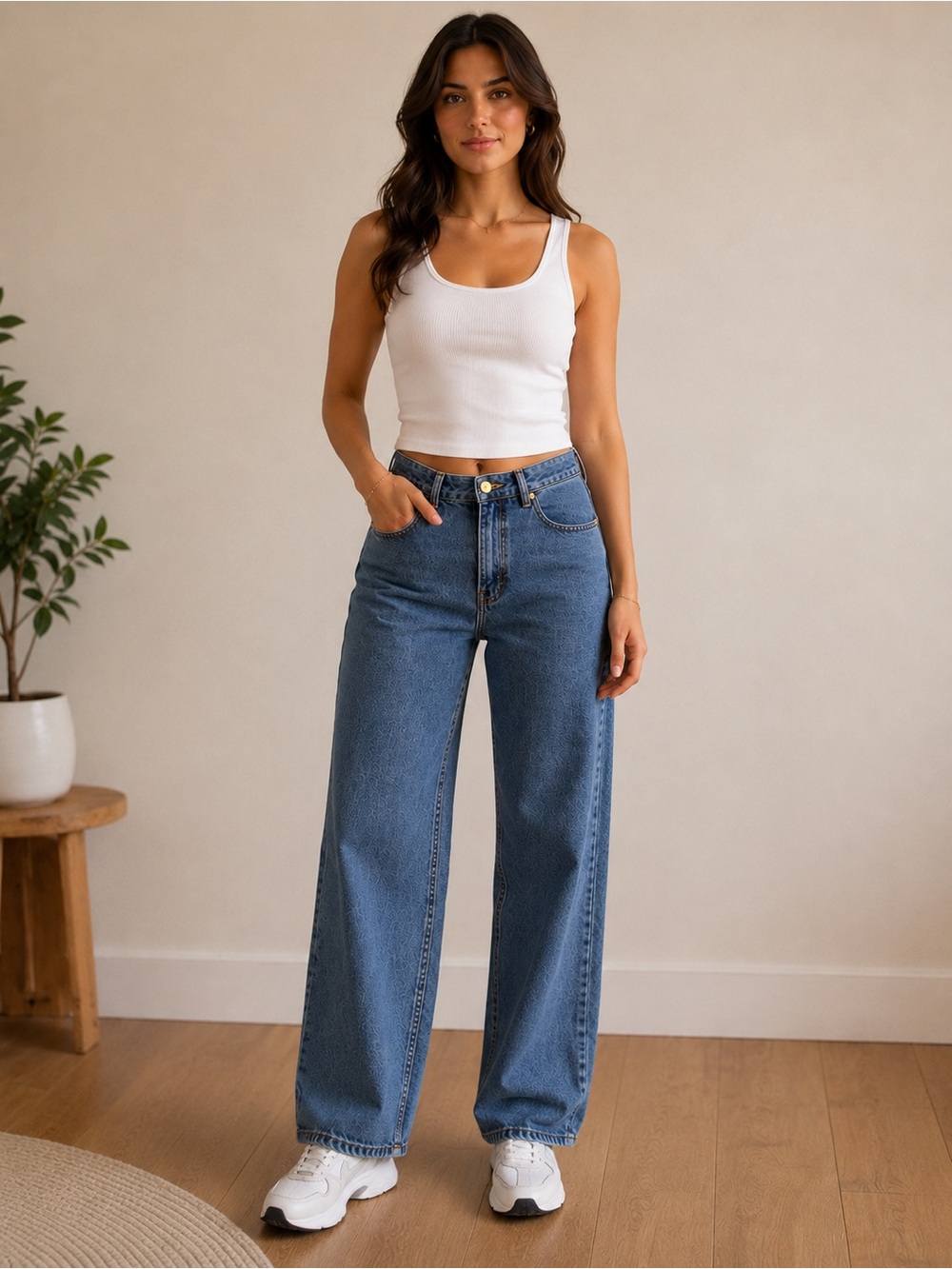 Antonio Melani High Rise Mom Jeans Size 31 100% Cotton Straight Leg Denim